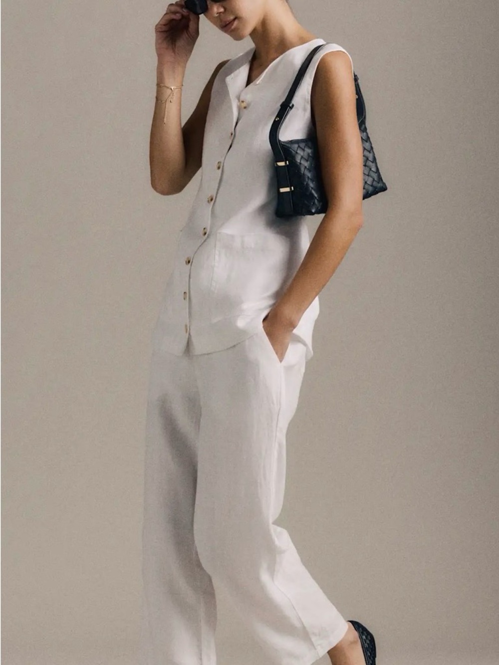 Quince - 100% European Linen Pants - M - Picture 6 of 12